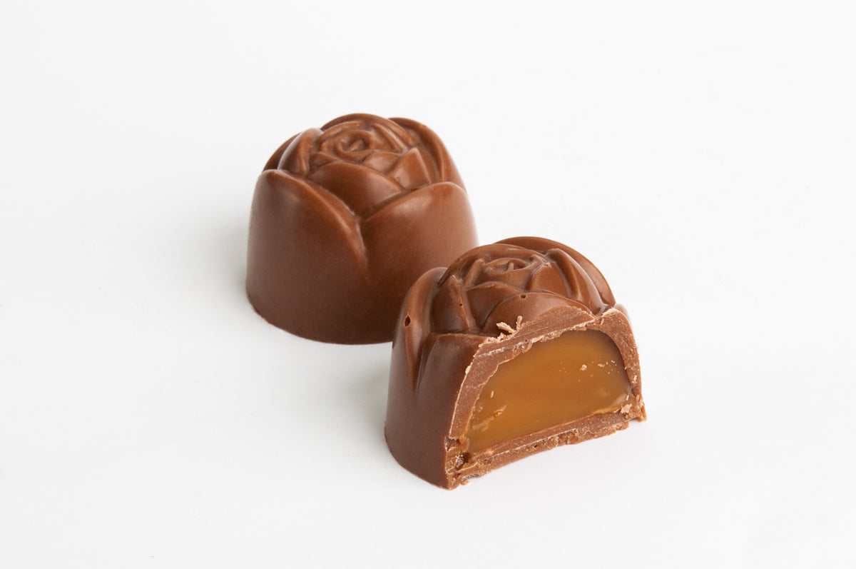 CARAMEL ROSE MILK CHOCOLATE 10G