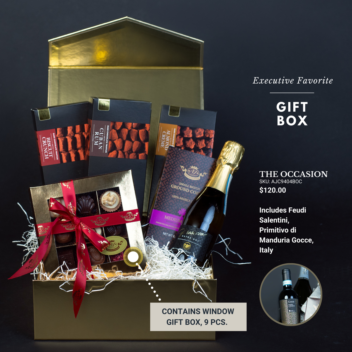 Gift Basket "THE OCCASION" / Contains Alcohol