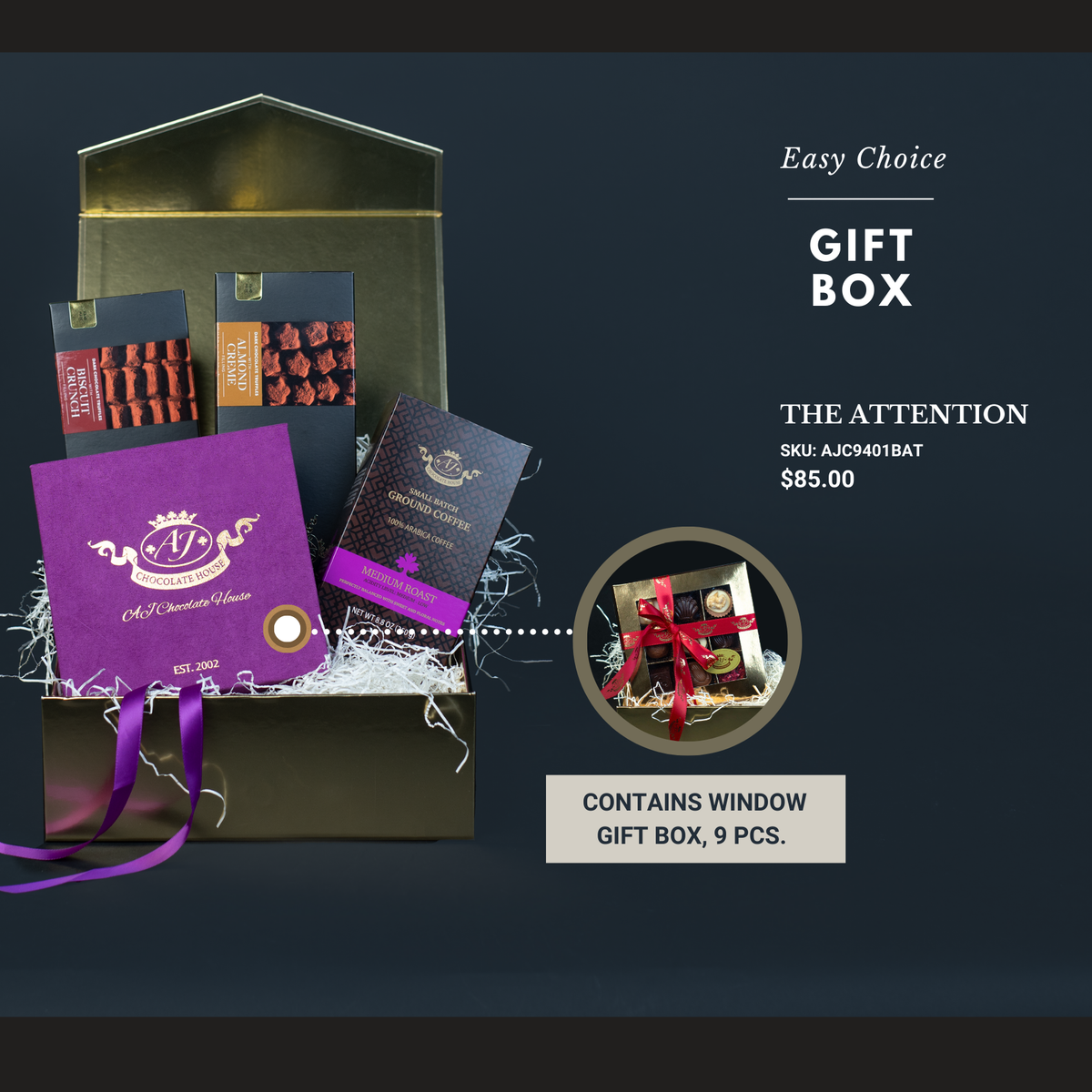 Gift Basket "THE ATTENTION" / Alcohol-Free